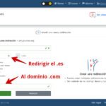 redireccionar un dominio a otro